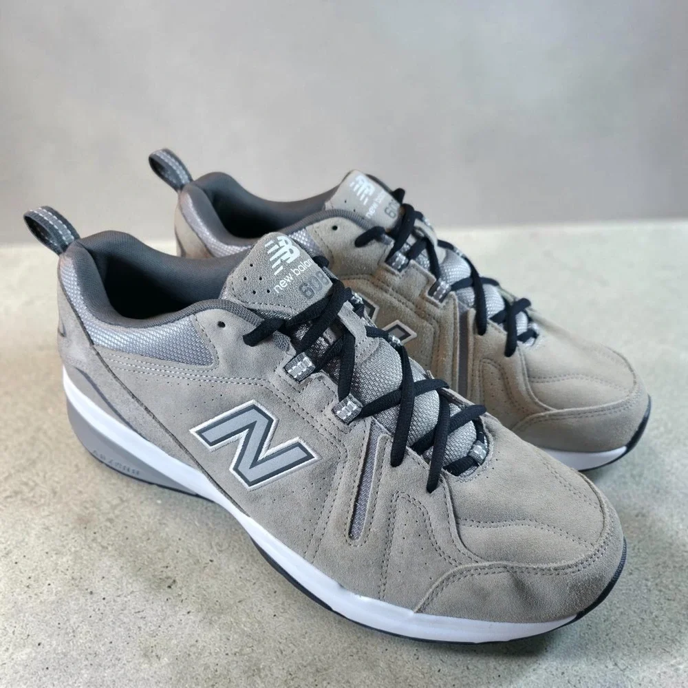 New Balance 608v5 Mens Size 14 2E Wide Comfort Insole Beige White Shoes NEW